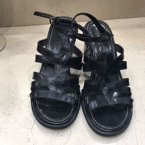Franco sarto wrap ankle black  sandals size 7